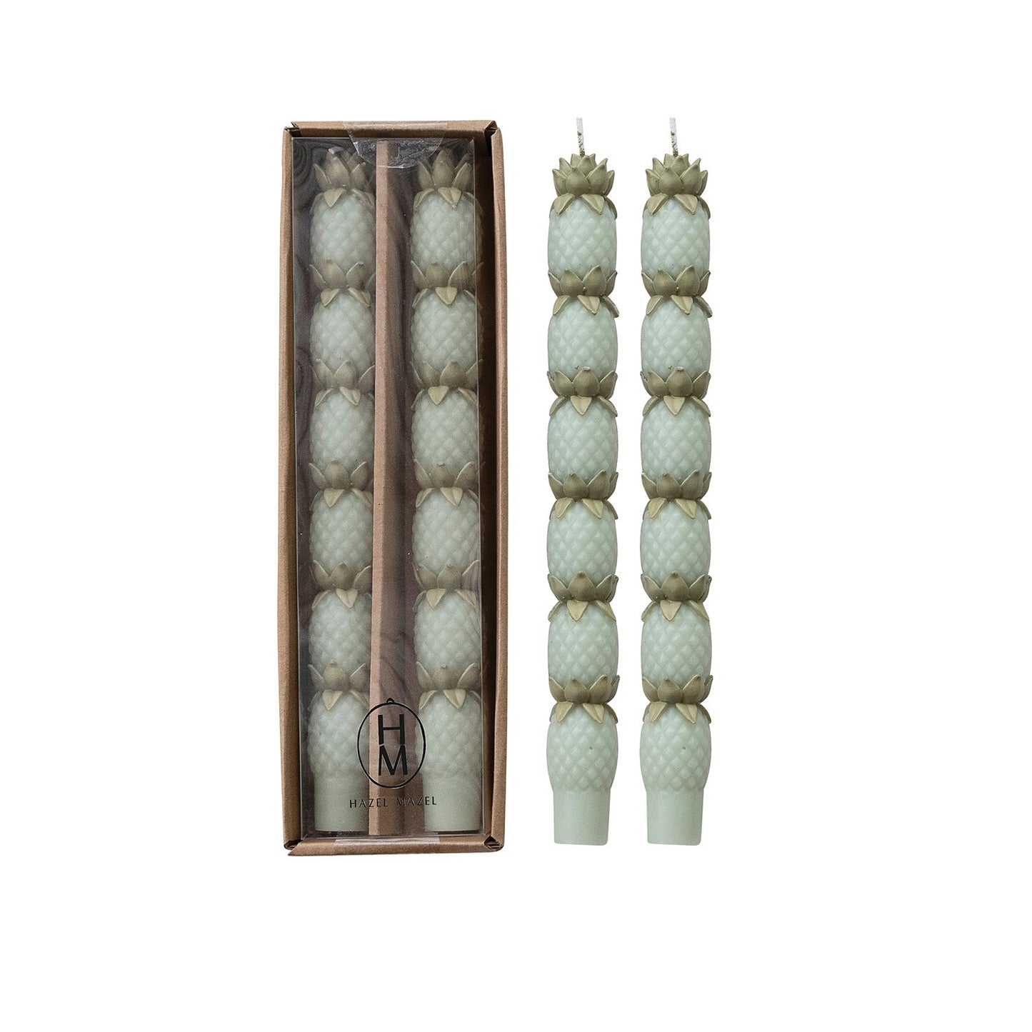 Hazel Mazel - Taper Candles - Pineapple - Findlay Rowe Designs