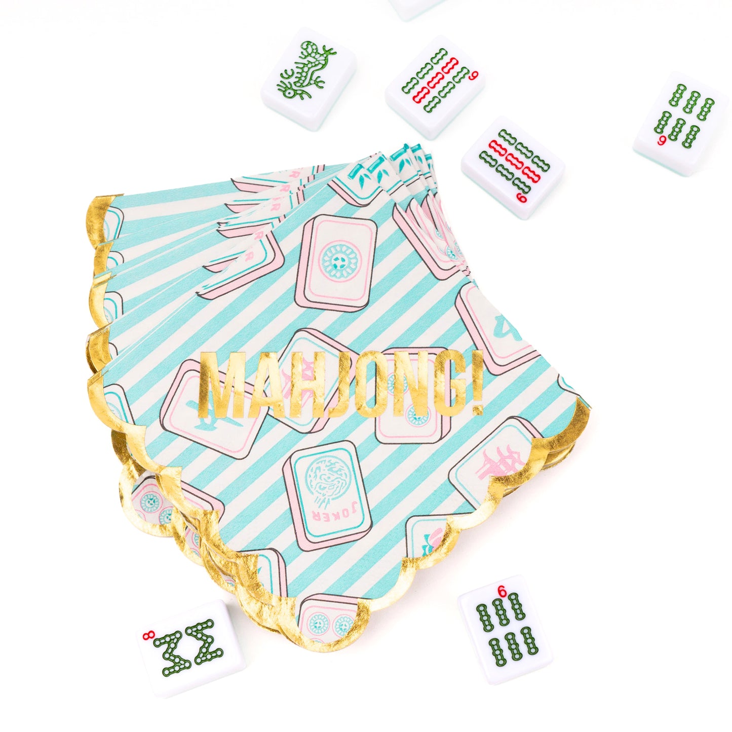 Cocktail Napkin - Mahjong Stripe - Findlay Rowe Designs