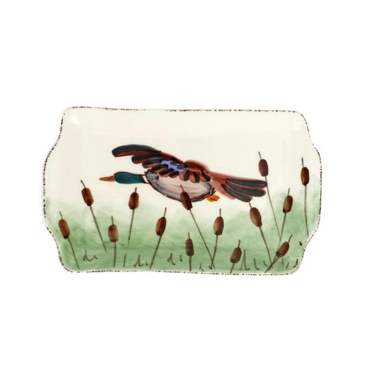 Vietri - Rectangular Plate - Wildlife Mallard Duck - Findlay Rowe Designs