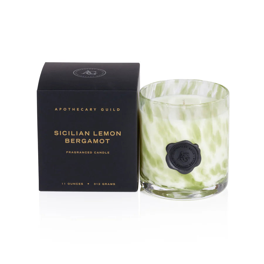 Apothecary Guild - Opal Glass Small Candle Jar - Sicilian Lemon Bergamot - Findlay Rowe Designs