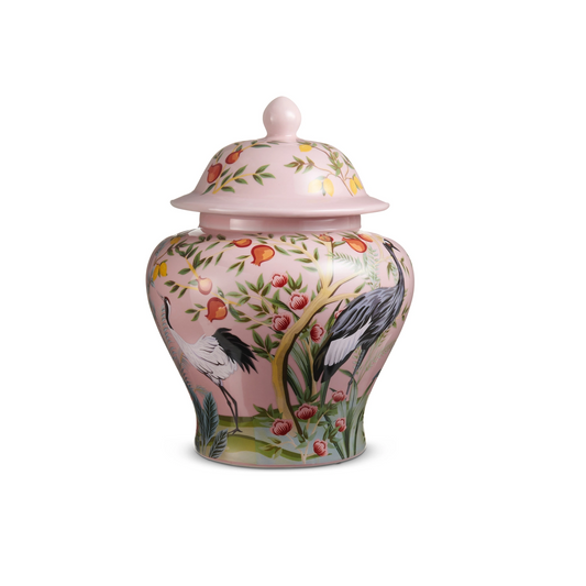 Raz Imports - Ginger Jar - Citrus Heron - 16in - Findlay Rowe Designs