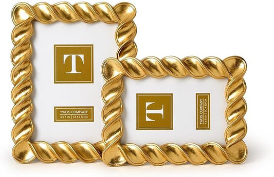 Frame - Spiral Twist Gold Leaf