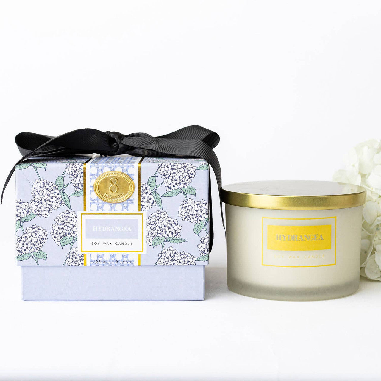 Candle - Hydrangea 3-Wick Soy Wax - Boxed - Findlay Rowe Designs