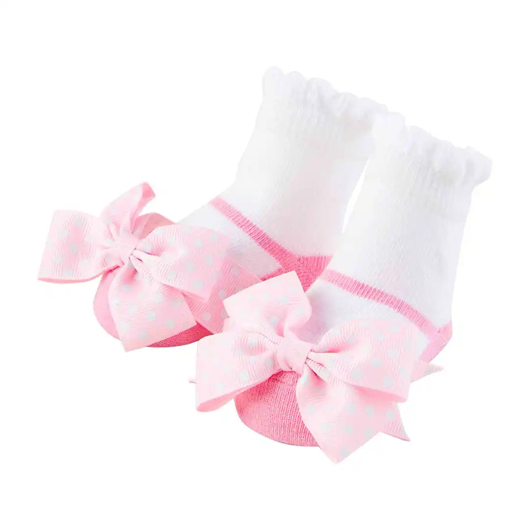 Mud Pie - Baby - Pink Mary Jane Bow Socks - Findlay Rowe Designs