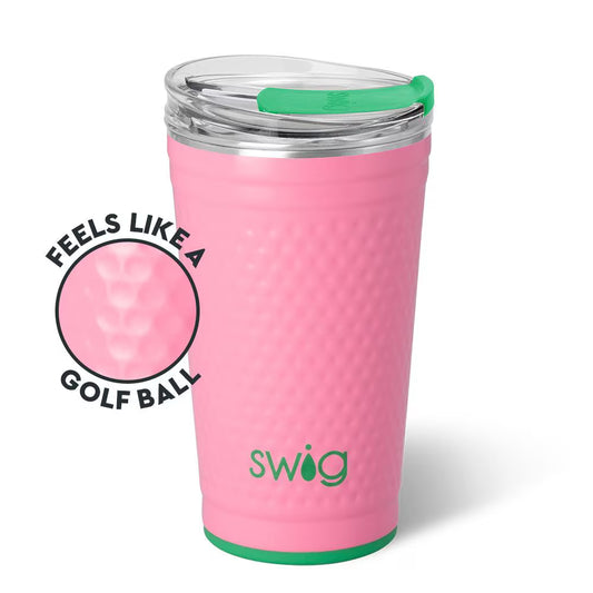 Swig - Party Cup 24oz - Golf Ball - Pink - Findlay Rowe Designs
