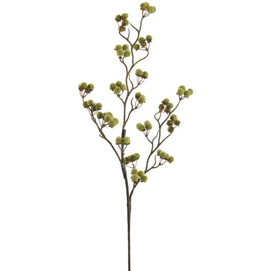 Allstate Floral - 35" Pompon Berry Spray - Green - Findlay Rowe Designs