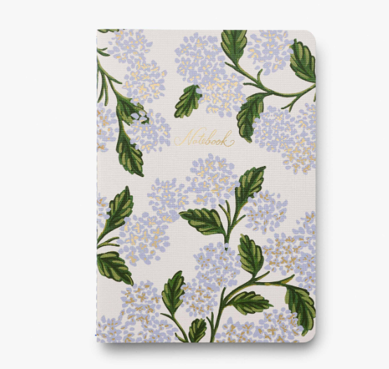 Rifle Paper Co - Notebooks Stitched - Set of 3 Hydrangea - Findlay Rowe Designs