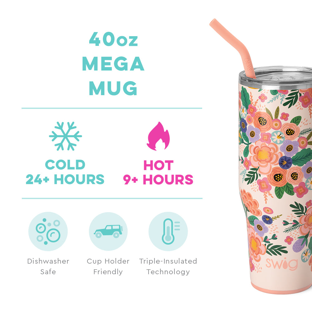 Swig- Full Bloom Mega Mug (40oz)