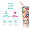 Swig- Full Bloom Mega Mug (40oz)