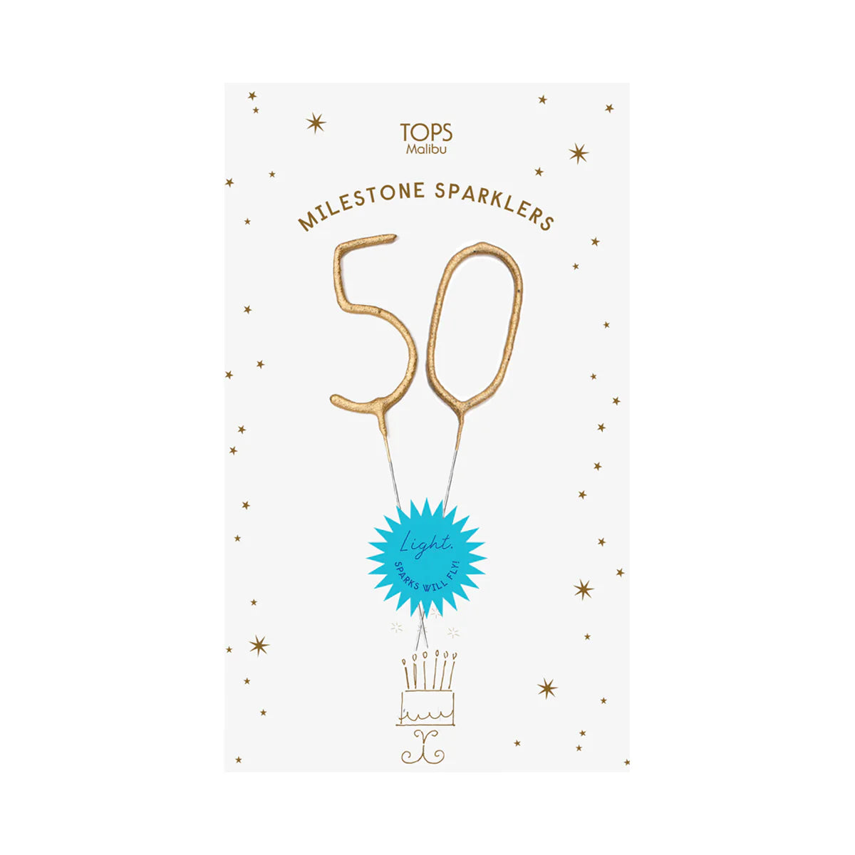 Mini Milestone Sparkle Candles - 50 - Findlay Rowe Designs