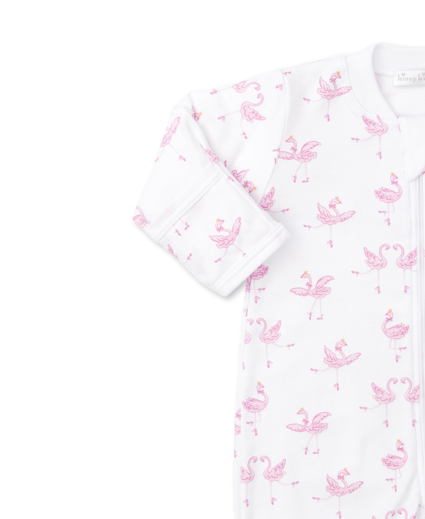 Kissy Kissy - Zip Footie - Flamingo Ballet - Findlay Rowe Designs