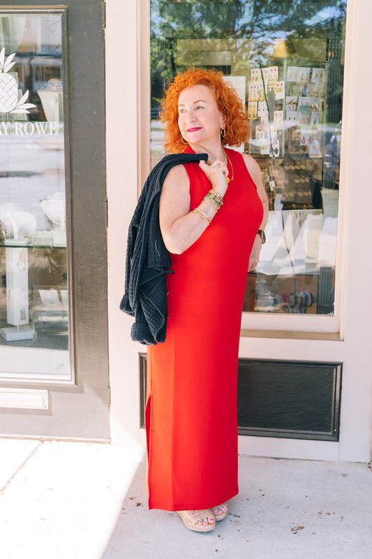 Spanx - Dress - Air Essentials Sleeveless - Red - Findlay Rowe Designs