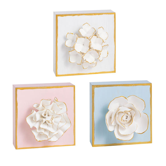 Mud Pie - Flower Plaque - Findlay Rowe Designs