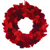 Allstate Floral - 30" Velvet Bow Wreath - Red - Findlay Rowe Designs