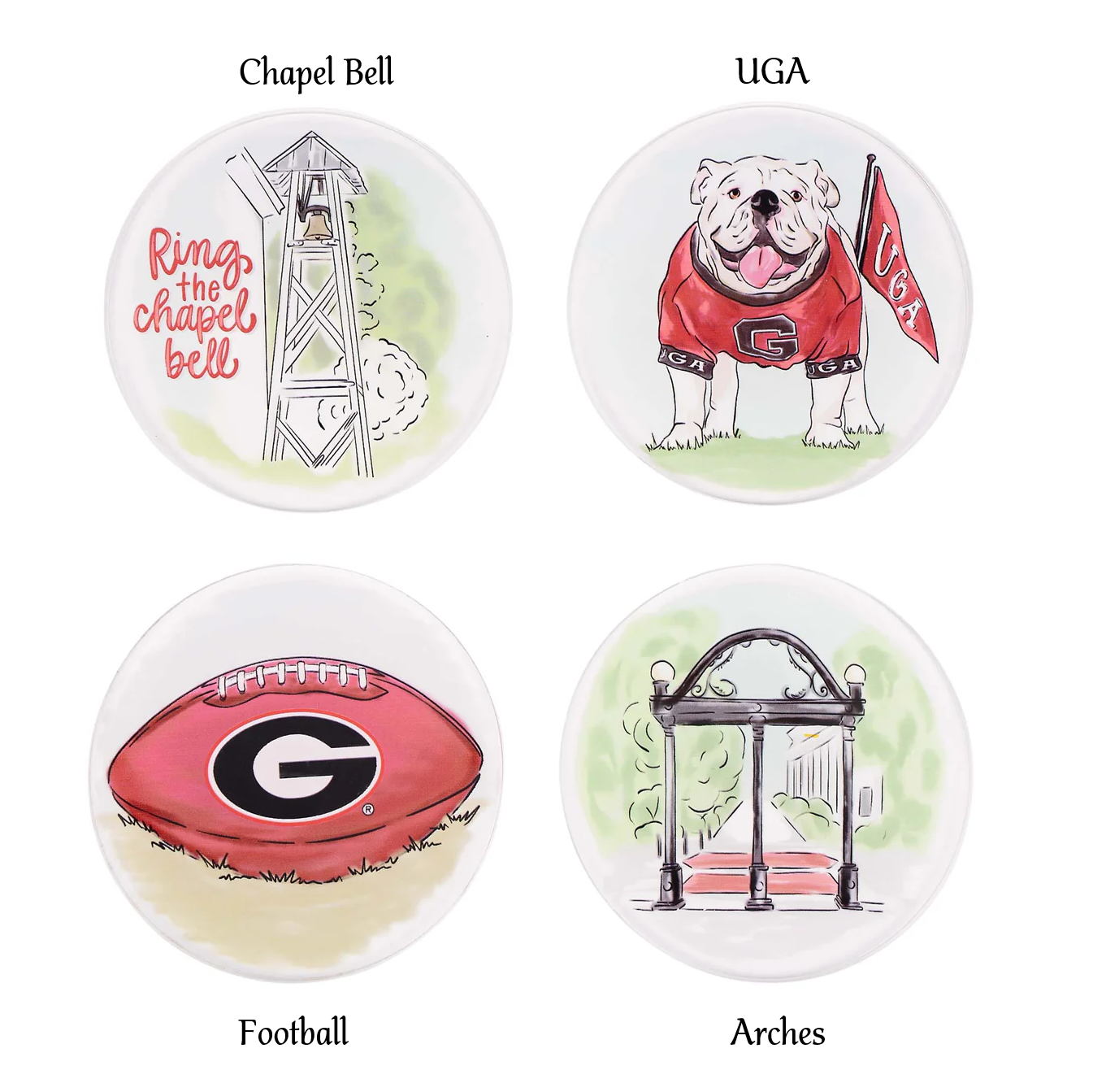 Glory Haus - Acrylic Coasters - UGA - Findlay Rowe Designs
