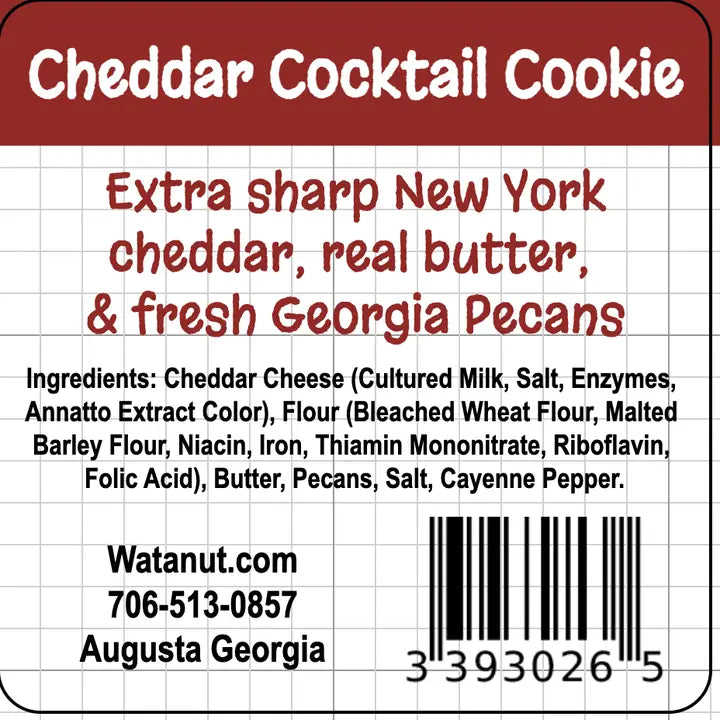 Watanut - Cheddar Cocktail Cookie Tube