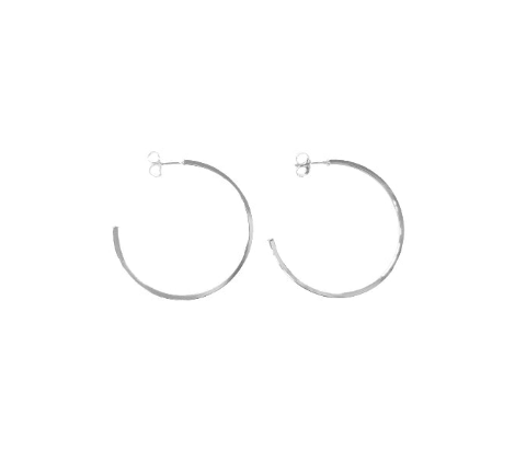 Sheila Fajl - Earrings - Perfect Hoops - Shiny Silver Plated - Findlay Rowe Designs