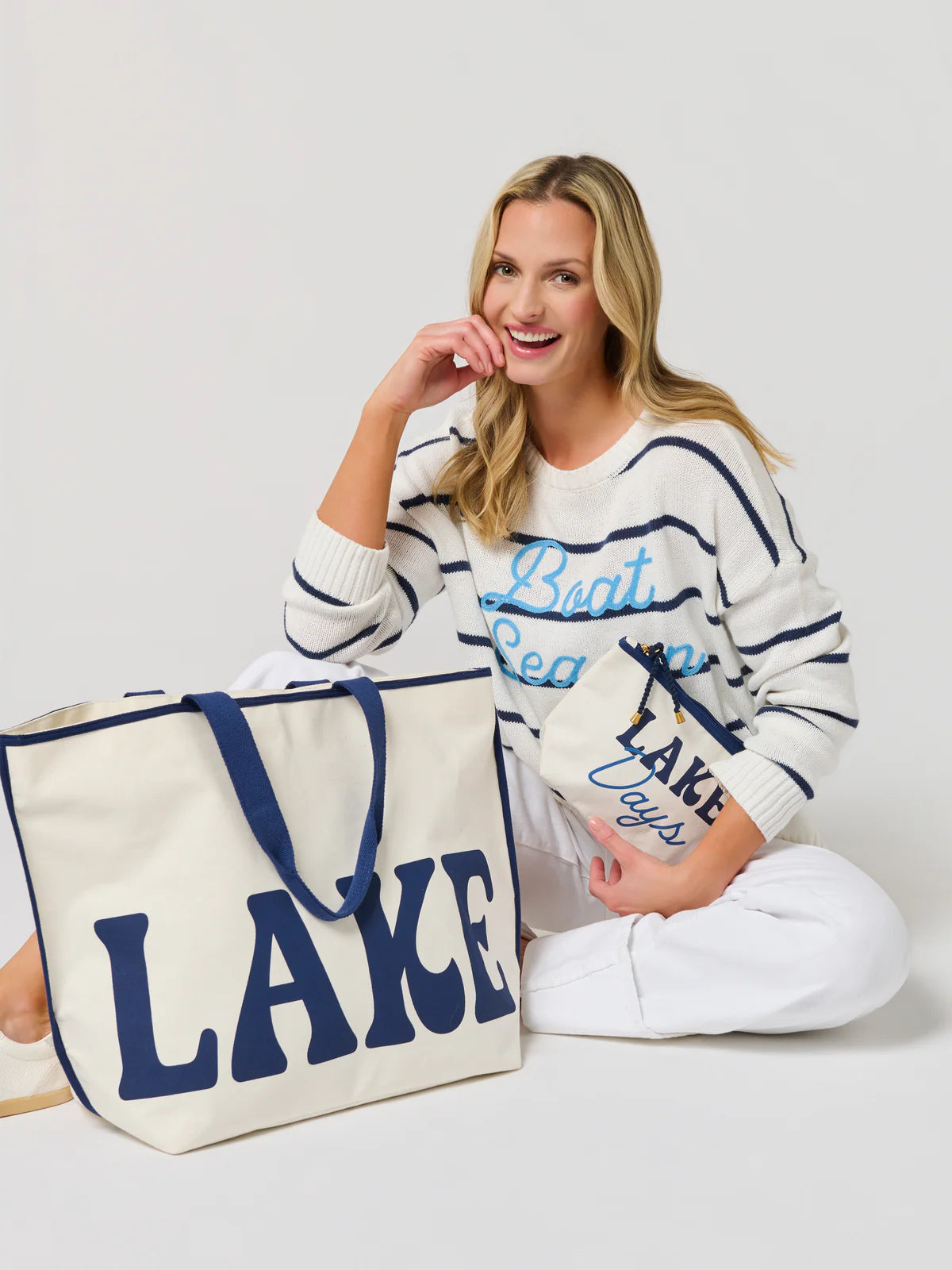 Shiraleah - Tote - Lake - Ivory - Findlay Rowe Designs