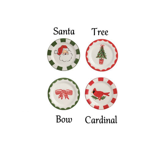Mudpie - Tidbit Plates - Round Christmas - Findlay Rowe Designs