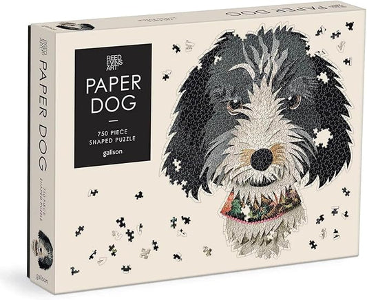 Puzzle - Galison Paper Dogs - 750 Piece Dog Shaped - Findlay Rowe Designs