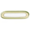 Beatriz Ball - CERAMIC Ravenna Long Oval Platter - Green and Gold - Findlay Rowe Designs