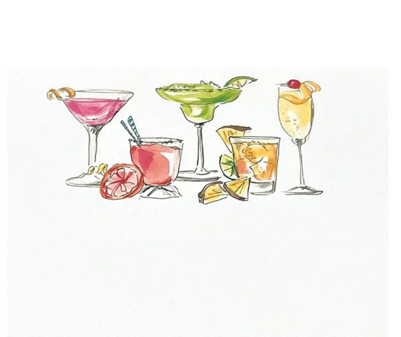 Mariposa - Notepad holder - But First Cocktails