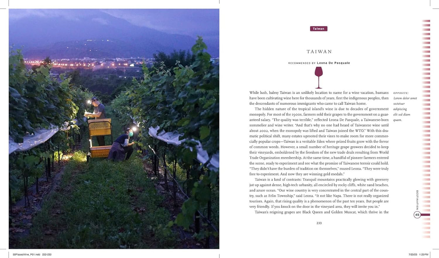 Fifty Places to Drink Wine Before You Die - Findlay Rowe Designs