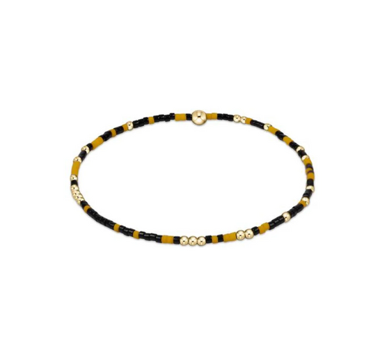 Enewton - egirl Gameday Hope Unwritten Bracelet - Golden Yellow and Onyx