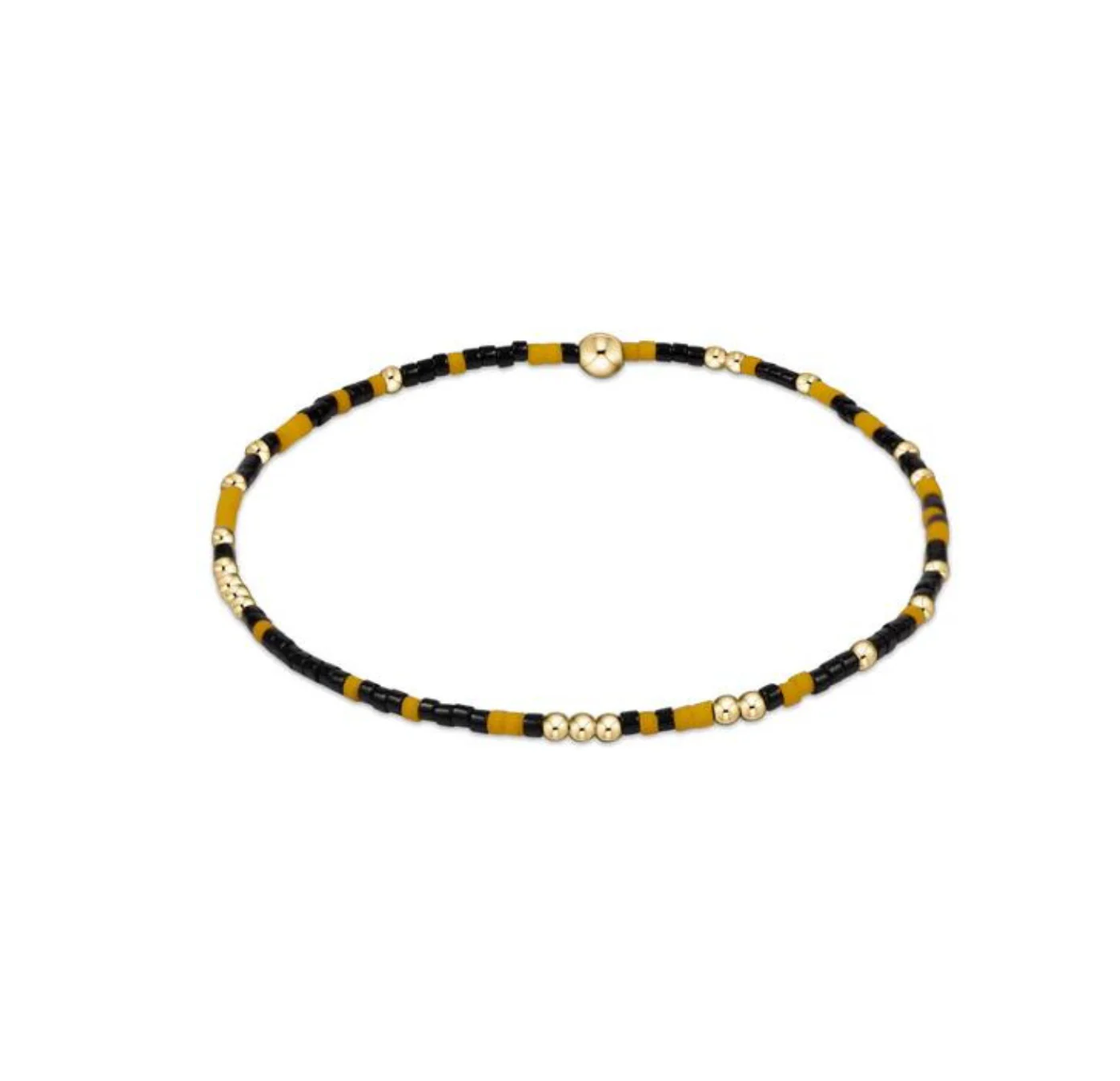 Enewton - egirl Gameday Hope Unwritten Bracelet - Golden Yellow and Onyx