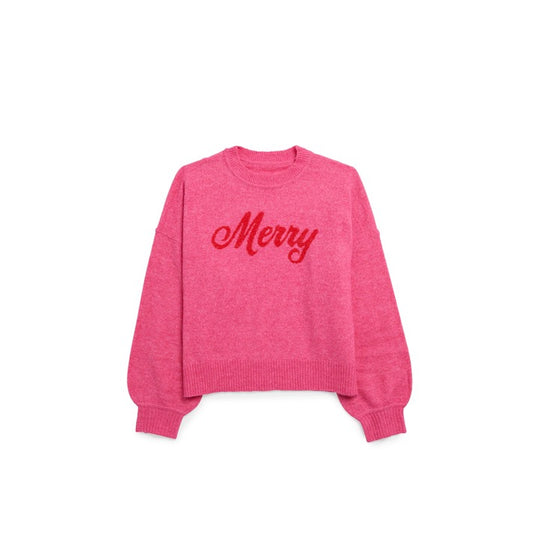 Shiraleah - Sweater - Merry - Pink Red