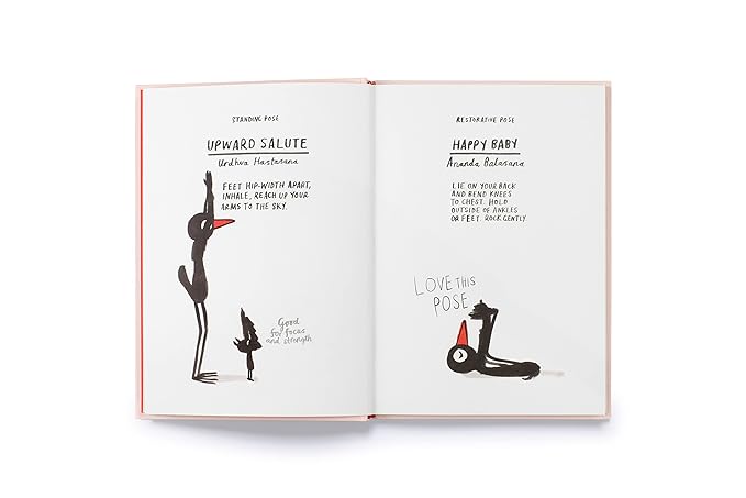 Yoga for Stiff Birds: An Illustrated Approach to Positions, Poses, and Meditations - Findlay Rowe Designs