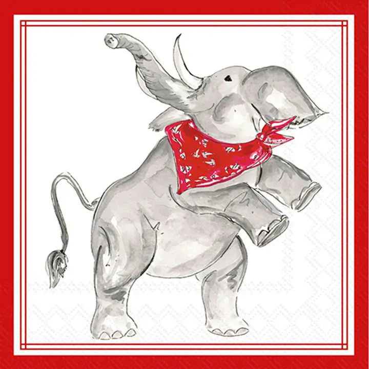 Rosanne Beck - Cocktail Napkins - Bandana Elephant - Findlay Rowe Designs