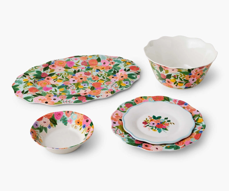 Rifle Paper Co - Garden Party Platter Melamine Serving Bowl - Findlay Rowe Designs