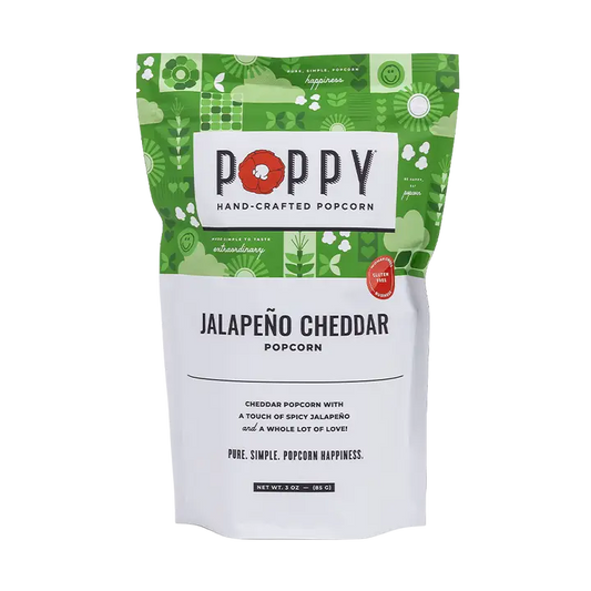 Poppy Popcorn - Jalapeño Cheddar Popcorn - 3oz - Findlay Rowe Designs