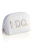 Shiraleah - "I Do" Zip Pouch - White