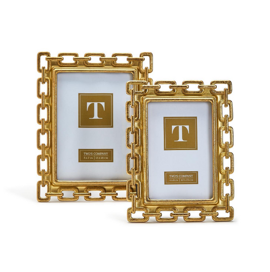 4x6 or 5x7 Frame - Chain Photo - Gold - Findlay Rowe Designs