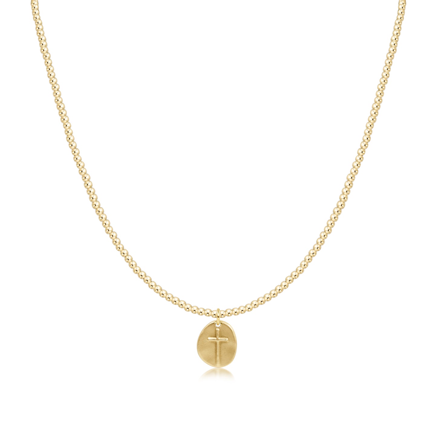 Enewton - 15in Choker Classic Gold 2mm Bead - Inspire Small Gold Charm - Findlay Rowe Designs