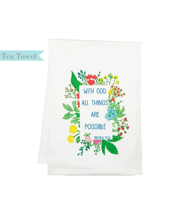 Standing on the Word - Flour Sack Tea Towel - Findlay Rowe Designs