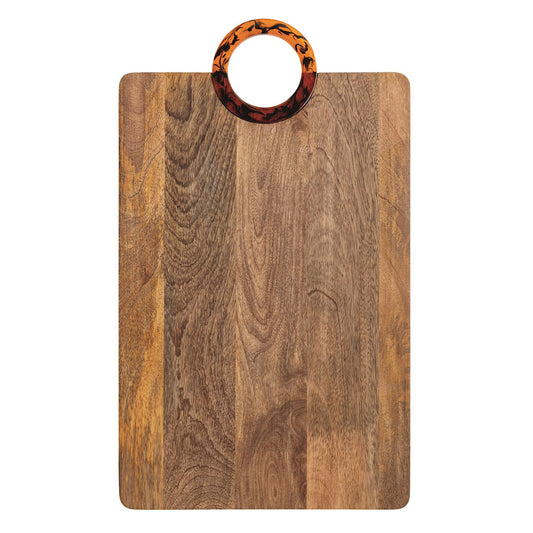 Mud Pie - Wood Board - Tortoise Handle