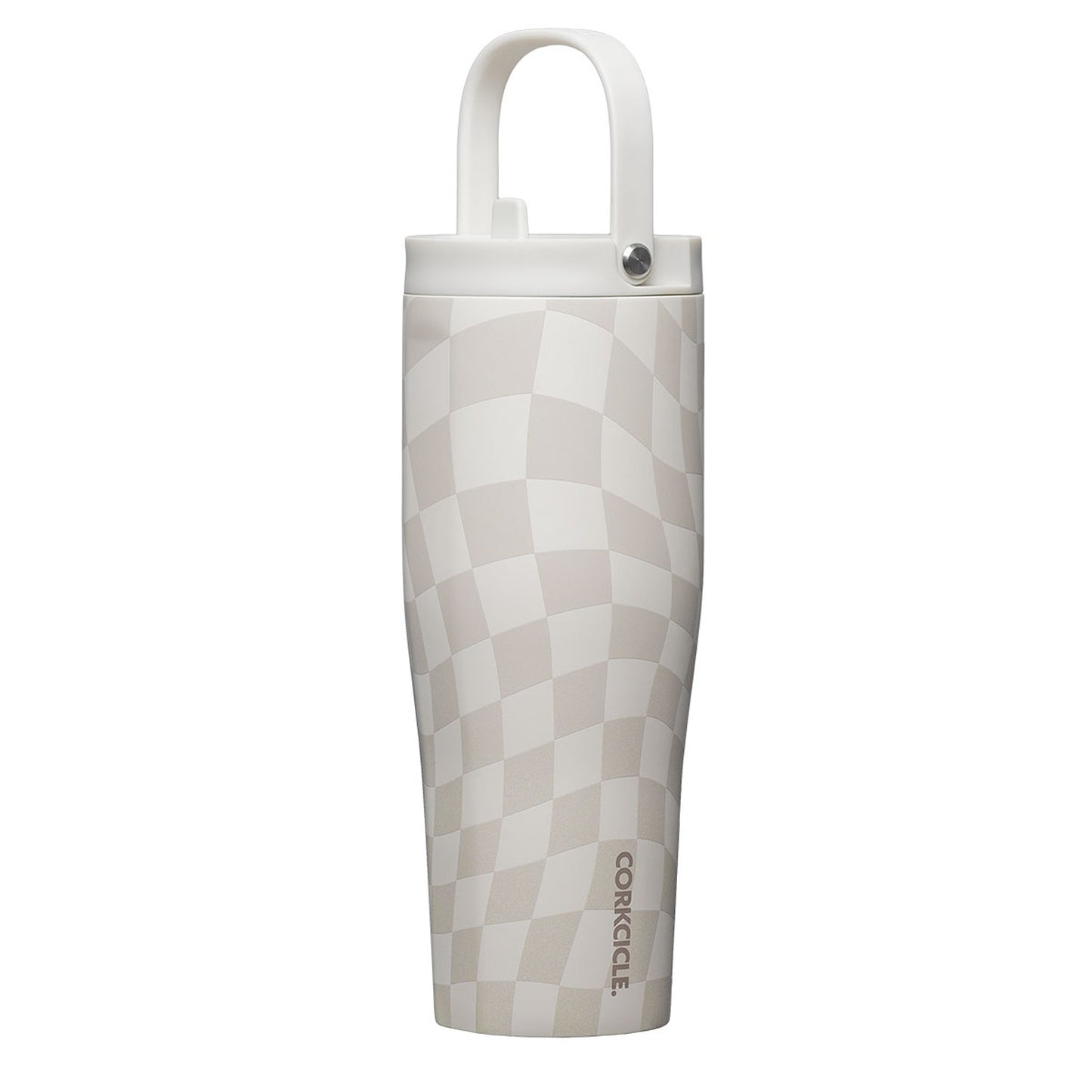 Corkcicle - Go Cup XL 30oz - Wavy Checkerboard - Neutrals - Findlay Rowe Designs