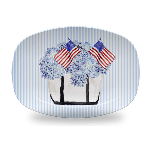 Mariposa - Platter - Patriotic Summer Tote - Findlay Rowe Designs