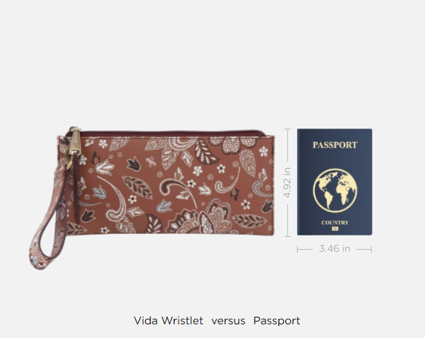 Vida Wristlet - Coated Canvas - Country Road Bloom - Findlay Rowe Designs