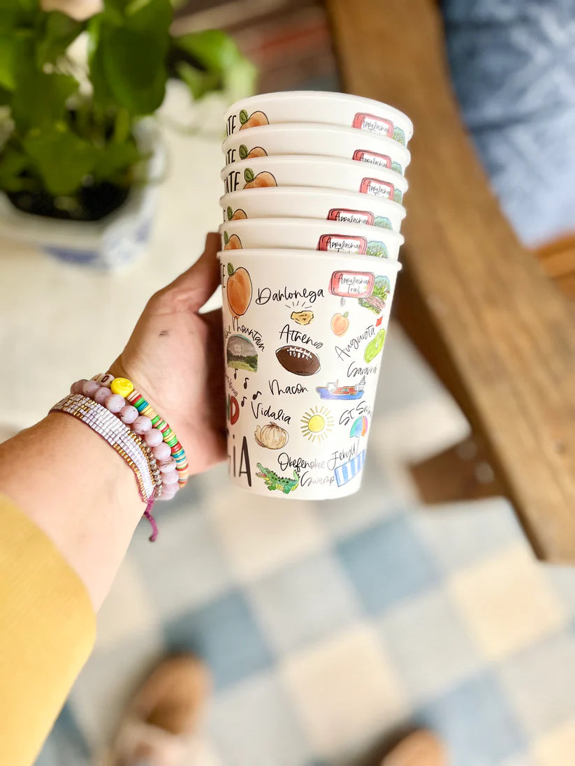 Party Cups - Reusable - State of Georgia - Findlay Rowe Designs