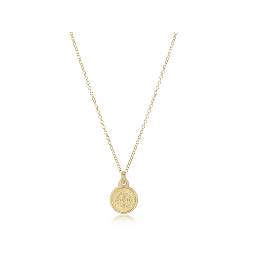 Enewton - 16" Necklace Gold - Blessing Small Gold Disc