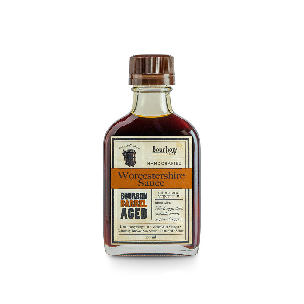 Bourbon Barrel Aged Worcestershire Sauce 100mL - Findlay Rowe Designs