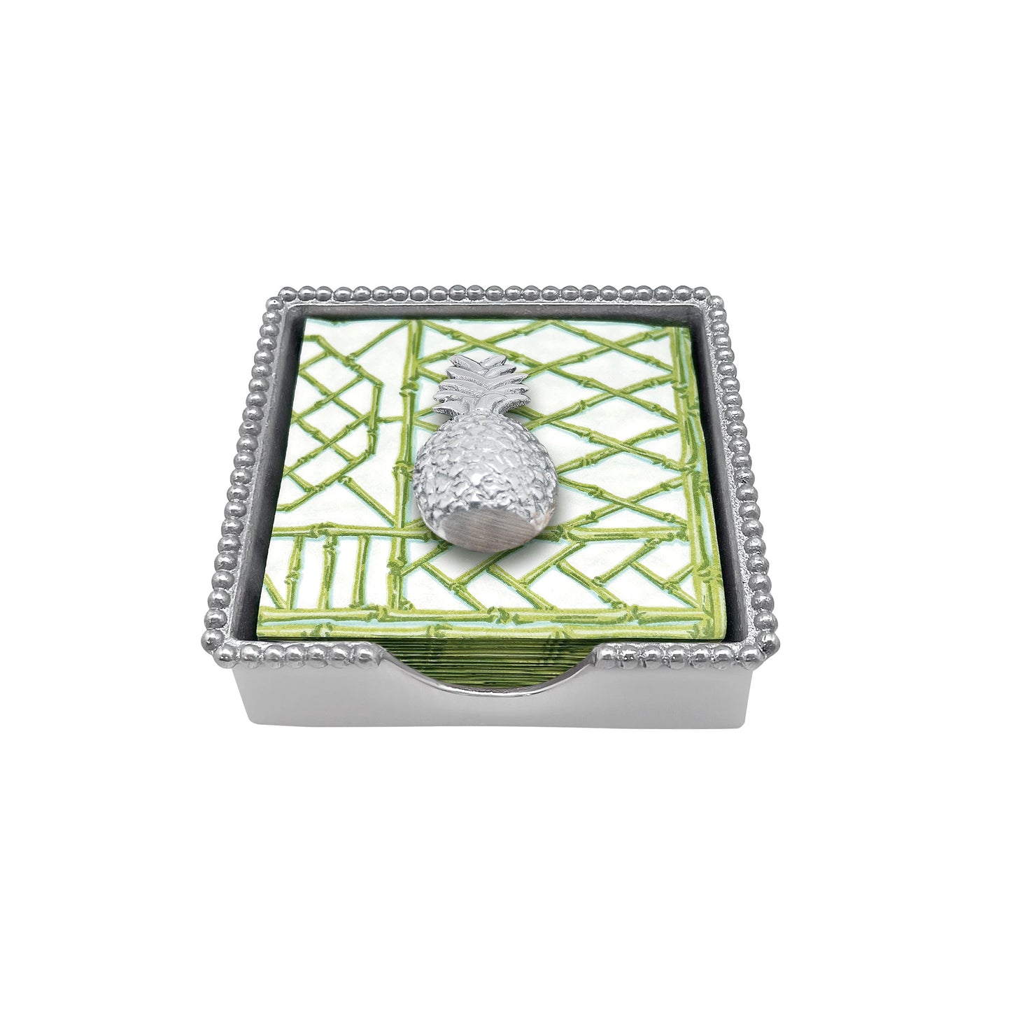 Mariposa - Beaded Napkin Box Set - Pineapple - Findlay Rowe Designs