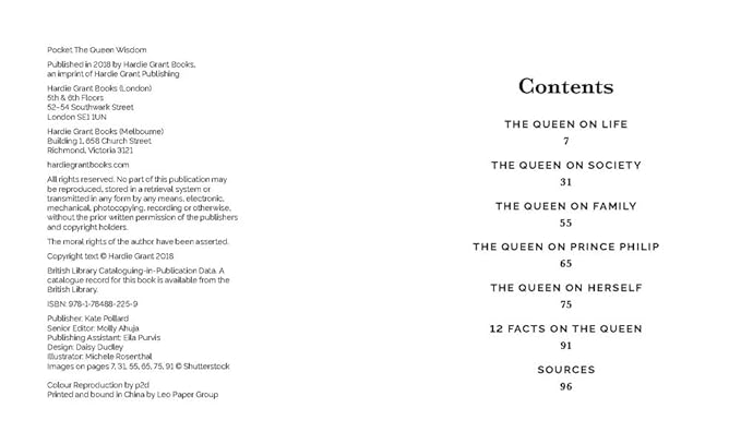 Pocket The Queen Wisdom - Findlay Rowe Designs