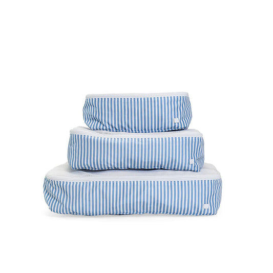 TRVL Design - Packing Squad Set - Pimlico Stripe Chambray - Findlay Rowe Designs