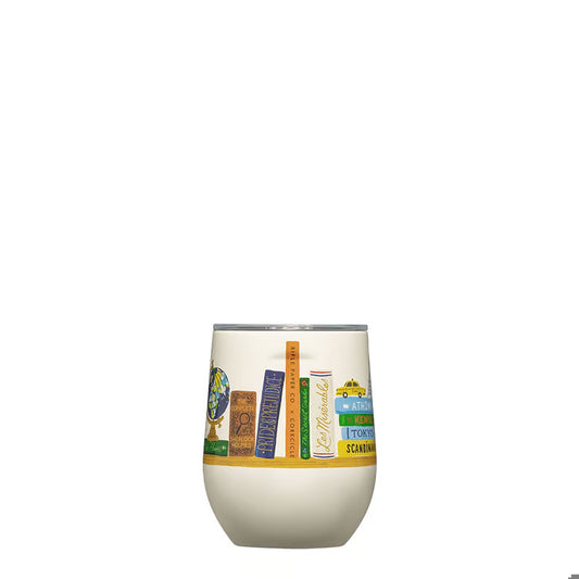 Corkcicle - 12oz Stemless Wine - Rifle Paper Book Club - Findlay Rowe Designs