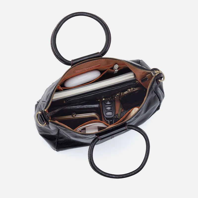 Hobo - Sheila Medium Satchel - Perforated Leather - Ecru Daisy - Findlay Rowe Designs